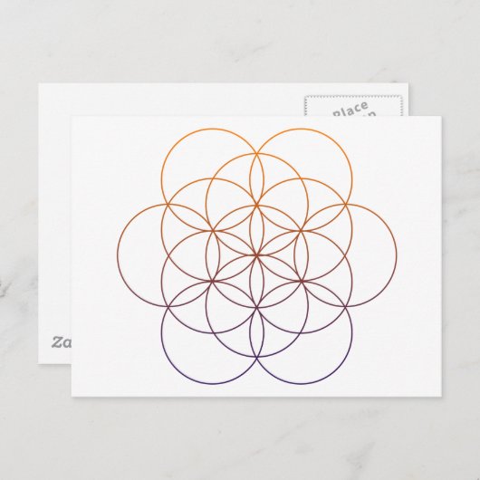 Heilige Geometrie Postkarte (Vorne/Hinten)