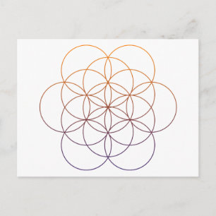 Heilige Geometrie Postkarte