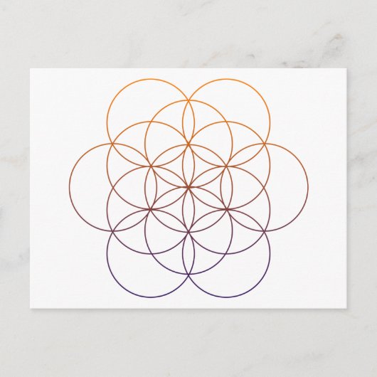 Heilige Geometrie Postkarte (Vorderseite)