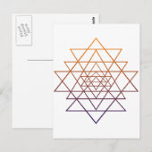 Heilige Geometrie Postkarte (Vorne/Hinten)