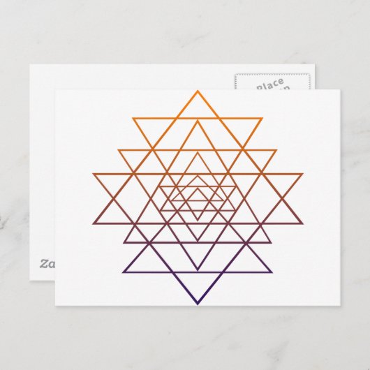 Heilige Geometrie Postkarte (Vorne/Hinten)
