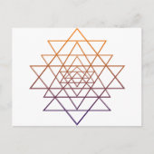 Heilige Geometrie Postkarte (Vorderseite)