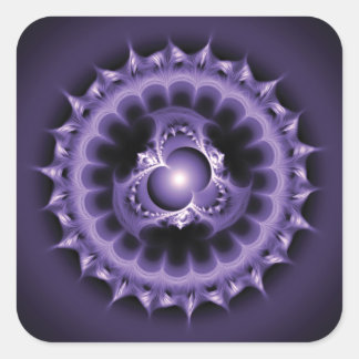 Heilige Geometrie Quadratischer Aufkleber