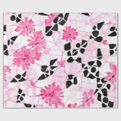 Heilige Geometrie: Rosa, Schwarz und Weiß Edition Geschenkpapier (Flach)