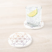 Heilige Geometrie Sandstein Untersetzer (Seite)