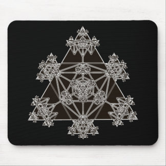 Heilige Geometrie: Schwarze Dreiecke: Mousepad