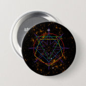 Heilige Geometrie-Sigil Button (Vorne & Hinten)