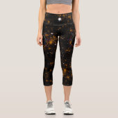 Heilige Geometrie-Sigil Capri Leggings (Vorderseite)