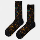 Heilige Geometrie-Sigil Socken (Linkes Detail)