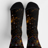 Heilige Geometrie-Sigil Socken (Oben)