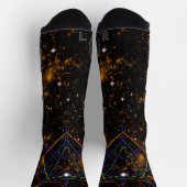 Heilige Geometrie-Sigil Socken (Oben)