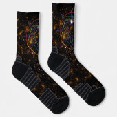 Heilige Geometrie-Sigil Socken (Rechts)