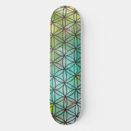 Heilige Geometrie Skateboard (Vorderseite)