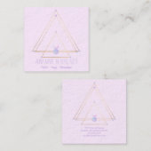 Heilige Geometrie spirituelles Neualter Gold und R Quadratische Visitenkarte (Vorne/Hinten)