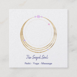 Heilige Geometrie spirituelles Neualter und metaph Quadratische Visitenkarte