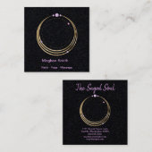 Heilige Geometrie Spirituelles neues Zeitalter und Quadratische Visitenkarte (Vorne/Hinten)