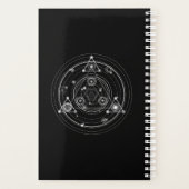 Heilige Geometrie Stilmittel schwarz Pentagramm Planer (Rückseite)