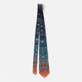 Heilige Geometrie Sunset Neck Tie Krawatte (Rückseite)