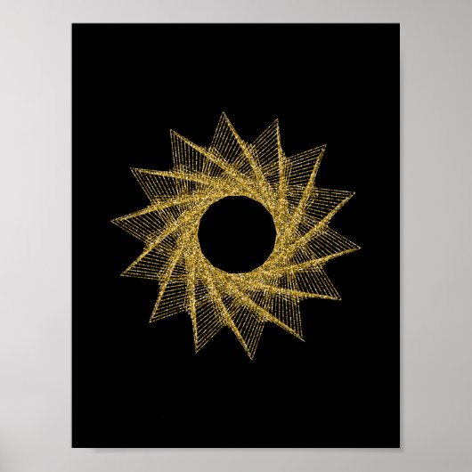 Heilige Geometrie-Symbol Poster (Vorne)