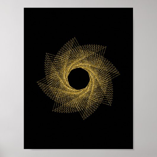 Heilige Geometrie-Symbol Poster (Vorne)