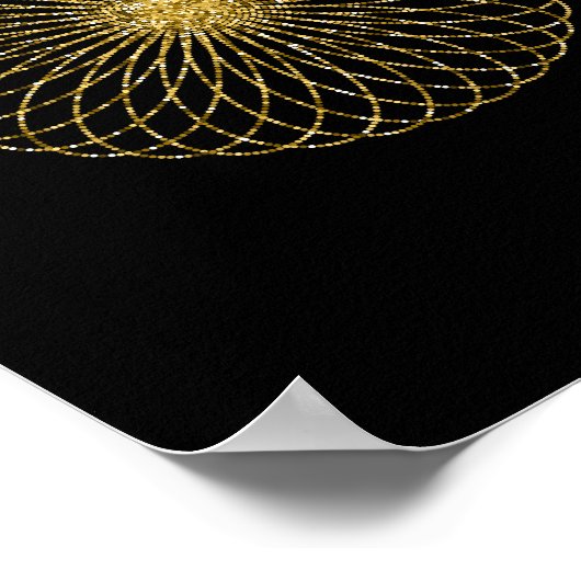 Heilige Geometrie-Symbol Poster (Ecke)