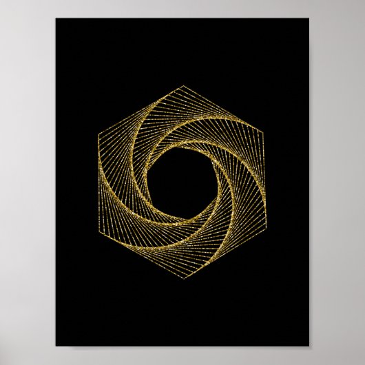 Heilige Geometrie-Symbol Poster (Vorne)