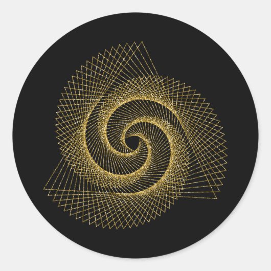 Heilige Geometrie-Symbol Runder Aufkleber (Vorderseite)