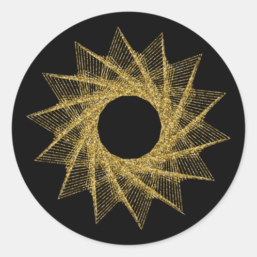 Heilige Geometrie-Symbol Runder Aufkleber (Vorderseite)