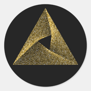 Heilige Geometrie-Symbol Runder Aufkleber