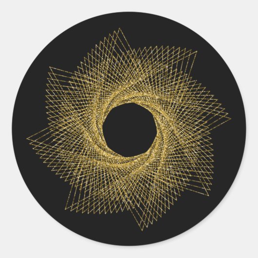 Heilige Geometrie-Symbol Runder Aufkleber (Vorderseite)