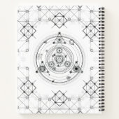 Heilige Geometrie und geometrische Alchemie-Gestal Notizblock (Rückseite)