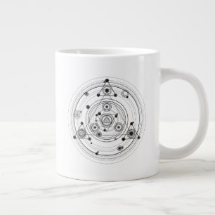Heilige Geometrie und geometrische Alchemie-Konstr Jumbo-Tasse