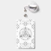 Heilige Geometrie und geometrischer Ausweis (Rückseite mit einziehbar)