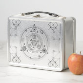 Heilige Geometrie und geometrischer Metall Brotdose (Beispiel)