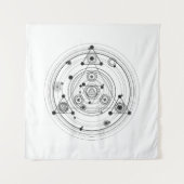 Heilige Geometrie und geometrischer Wandteppich (Vorderseite)