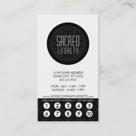 heilige Geometrieloyalitäts-Lochkarte Treuekarte