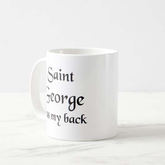 Heilige George Kaffeetasse (Vorderseite Links)