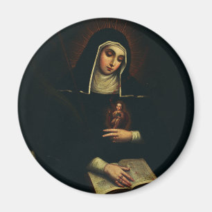 Heilige Gertrud die Große deutsche Benediktinerin Magnet