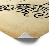 Heilige Gewerkschaft Trellis Hochzeitszertifikat Poster (Ecke)