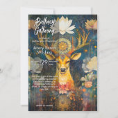 Heilige Gnade | Hirsch Design Einladung (Vorderseite)