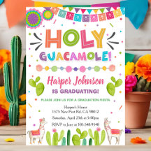 Heilige Guacamole-Abschluss-Fiesta-Einladung