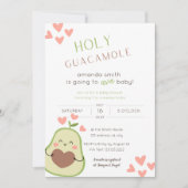 Heilige Guacamole Baby Dusche Happy Avocado Einladung (Vorderseite)