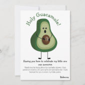 Heilige Guacamole! Babydusche Dankeskarte (Vorderseite)