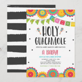 Heilige Guacamole Fiesta Babydusche Kaktus Einladung