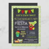 Heilige Guacamole Tacos & Tequila Einladung (Vorne/Hinten)