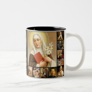 Heilige, heilige Bilder, Jesus, Mary, St Joseph Zweifarbige Tasse