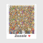 Heilige, Heilige, katholische Heilige Aufkleber (Blatt)