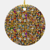 Heilige, Heilige, katholische Heilige Keramik Ornament (Hinten)