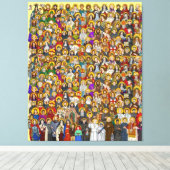 Heilige, Heilige, katholische Heilige Leinwanddruck (Insitu (Holzboden))