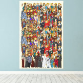 Heilige, Heilige, katholische Heilige Leinwanddruck (Insitu (Holzboden))